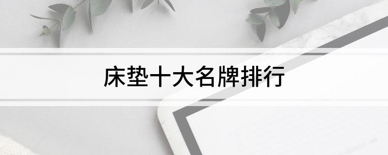 火狐电竞床垫十大名牌排行(图1)